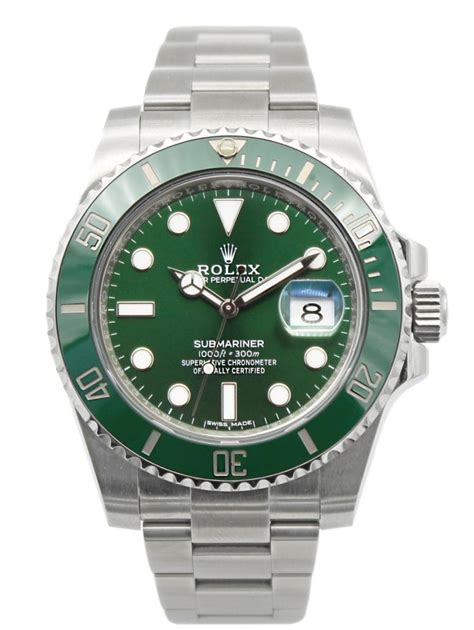 rolex submariner hulk green price|Rolex Hulk current prices.